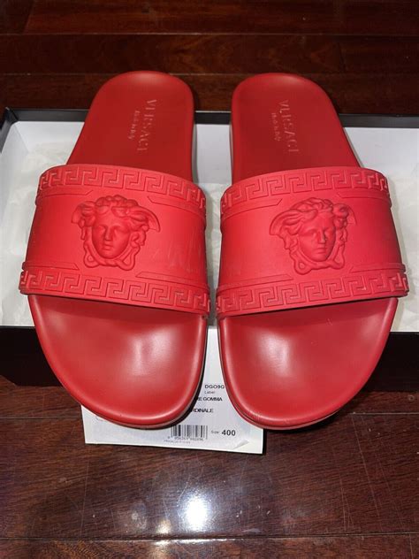 versace slides red replica|versace vanitas slides.